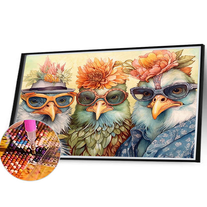 Funny Chicken - Full Round Drill Diamond Painting 40*30CM