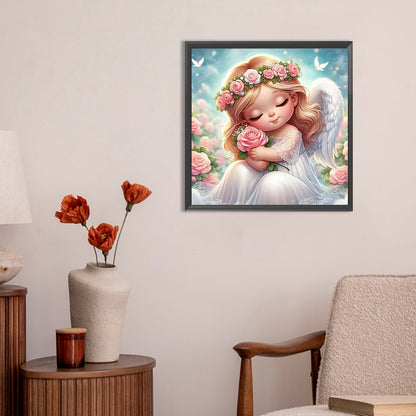 Angel Girl - Full Round Drill Diamond Painting 30*30CM