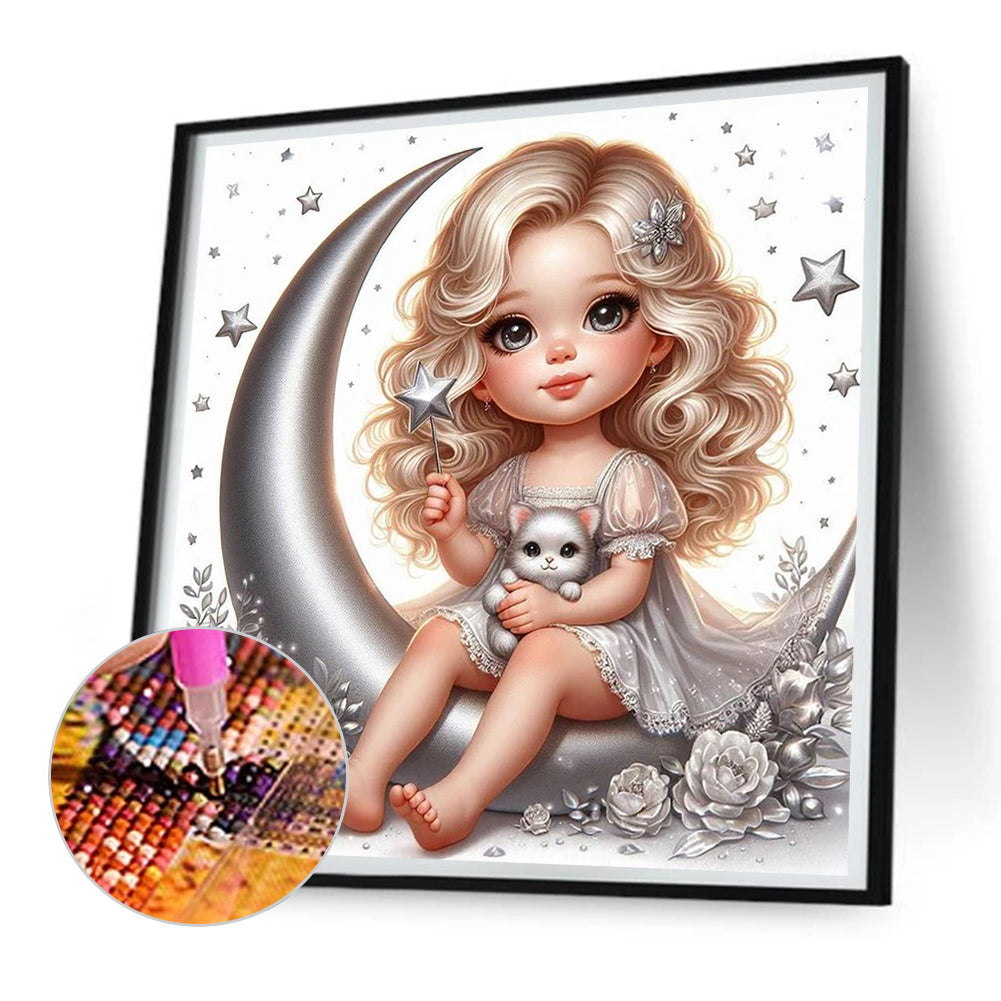 Angel Girl - Full Round Drill Diamond Painting 30*30CM