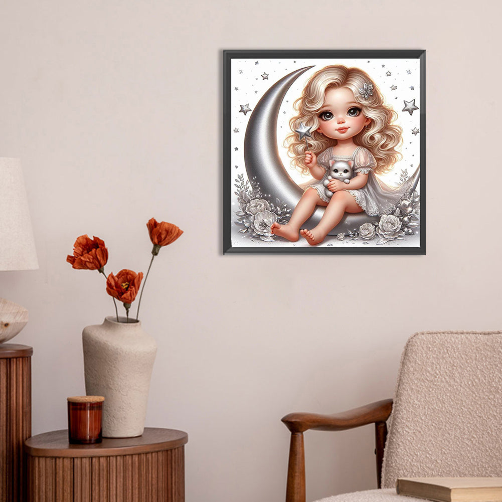 Angel Girl - Full Round Drill Diamond Painting 30*30CM