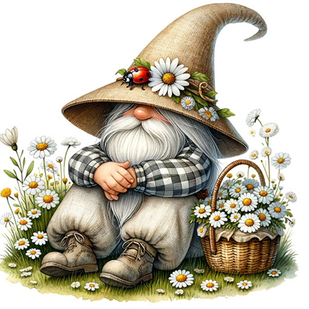 Spring Gnome Gardener - Full Square Drill Diamond Painting 40*40CM