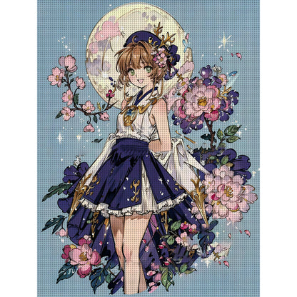 Girl - 11CT Stamped Cross Stitch 50*65CM