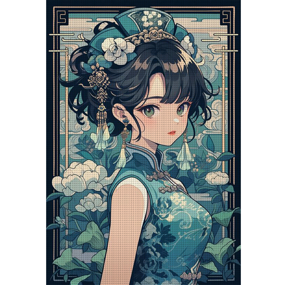 Girl - 11CT Stamped Cross Stitch 40*60CM