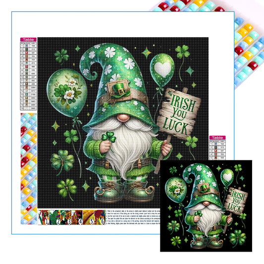 St. Patrick'S Day Gnome - Full Square Drill Diamond Painting 40*40CM