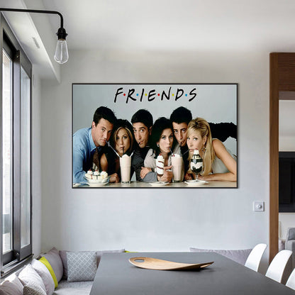 Friends - Full Round Drill Diamond Painting 85X55CM