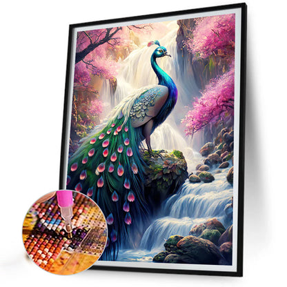 Peacock - Full AB Round Drill Diamond Painting 50*65CM