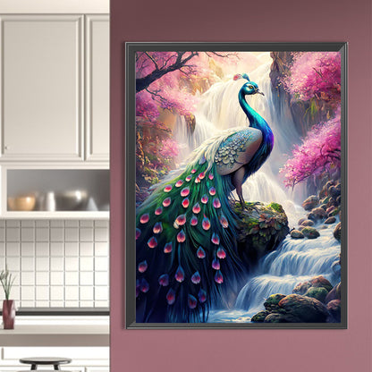 Peacock - Full AB Round Drill Diamond Painting 50*65CM