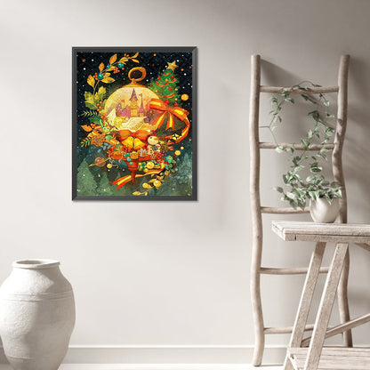 Cartoon Christmas Ball - Full AB Round Drill Diamond Painting 40*50CM