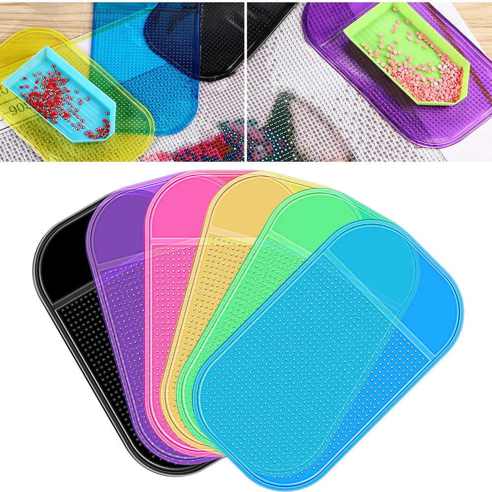 8 Pcs Diamond Painting Anti-Slip Tools Sticky Gel Pad for Holding Tray for Kids