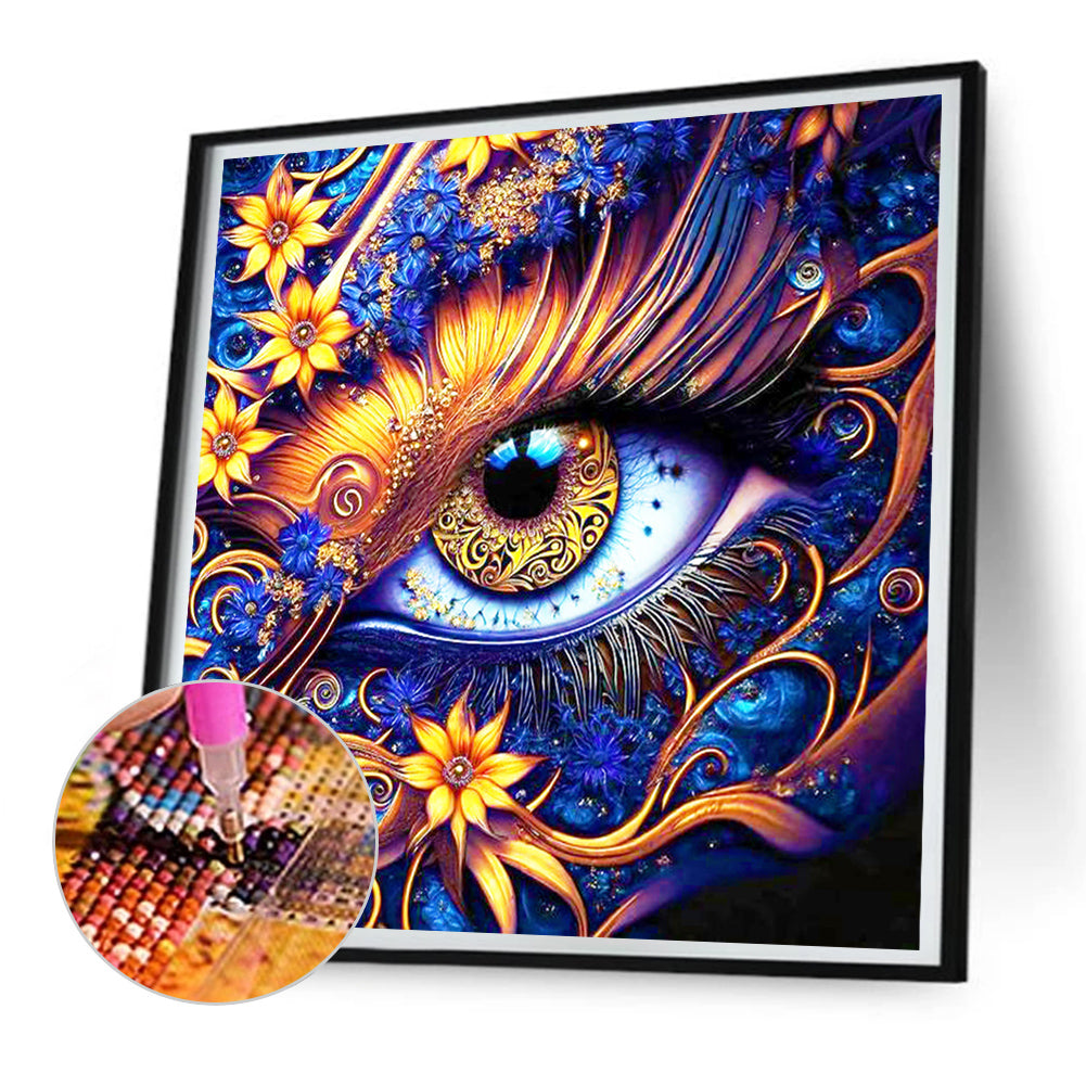 Flower And Dragon'S Eye - Full Round Drill Diamond Painting 30*30CM