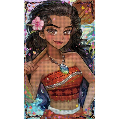 Disney-Princess Moana - 11CT Stamped Cross Stitch 40*65CM