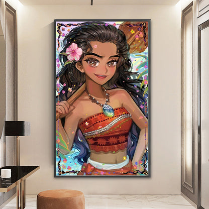 Disney-Princess Moana - 11CT Stamped Cross Stitch 40*65CM