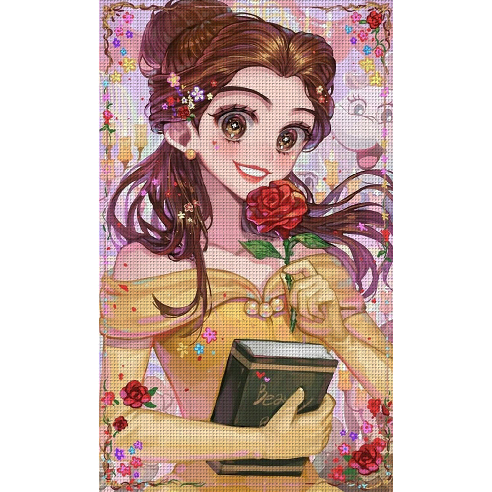 Disney-Princess Belle - 11CT Stamped Cross Stitch 40*65CM