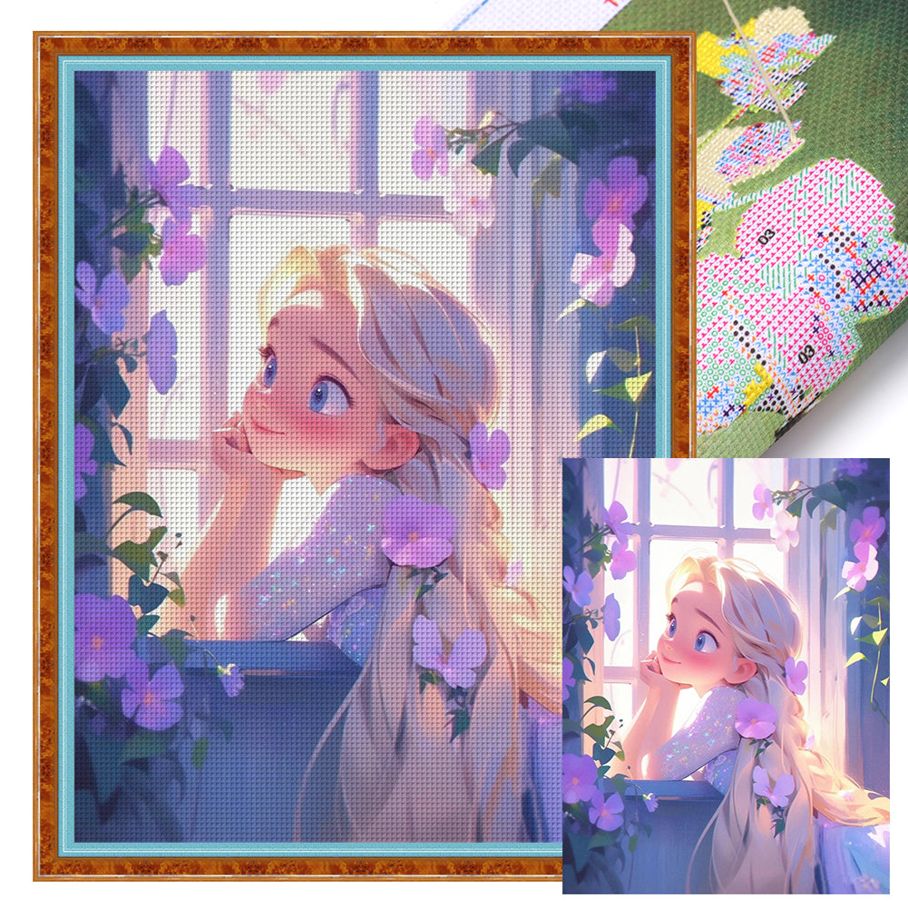 Disney - Rapunzel - 11CT Stamped Cross Stitch 50*65CM