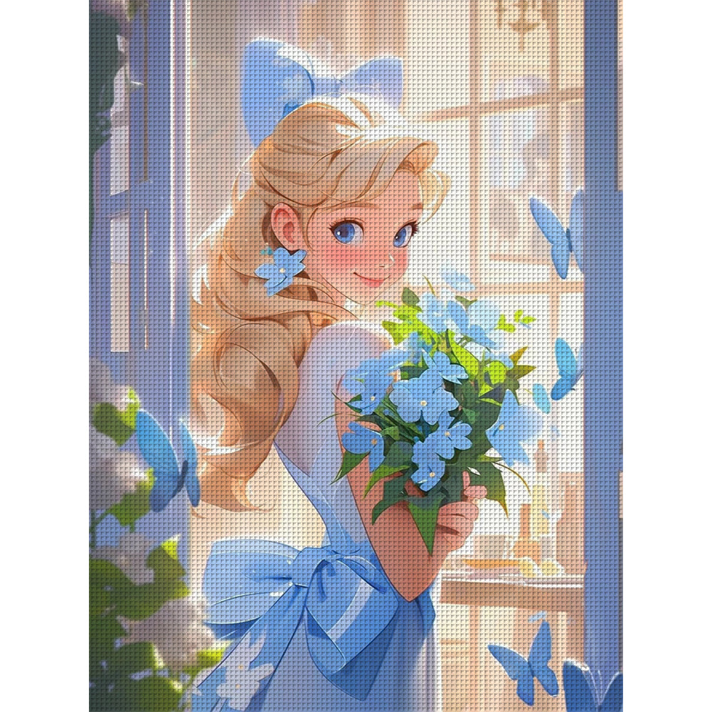 Disney-Princess Aurora - 11CT Stamped Cross Stitch 50*65CM