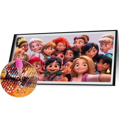Disney Character Princess - Full Square Drill Diamond Painting 100*50CM