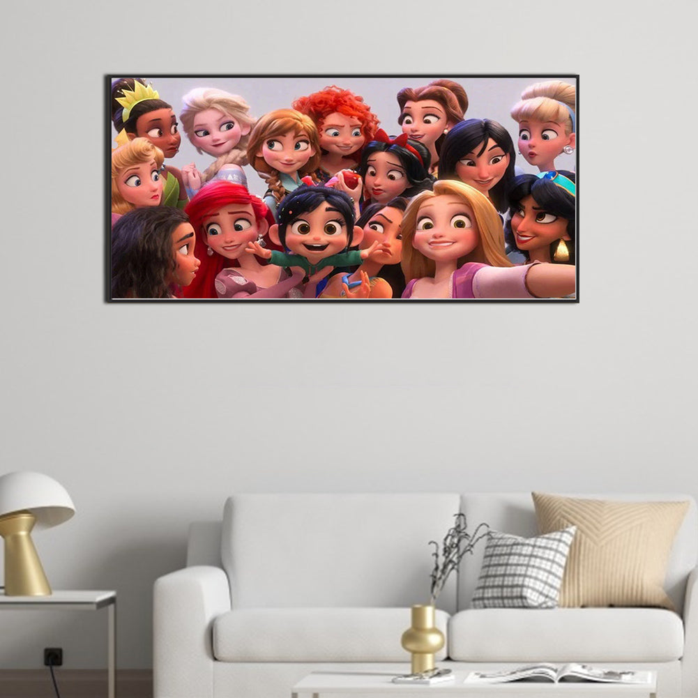 Disney Character Princess - Full Square Drill Diamond Painting 100*50CM