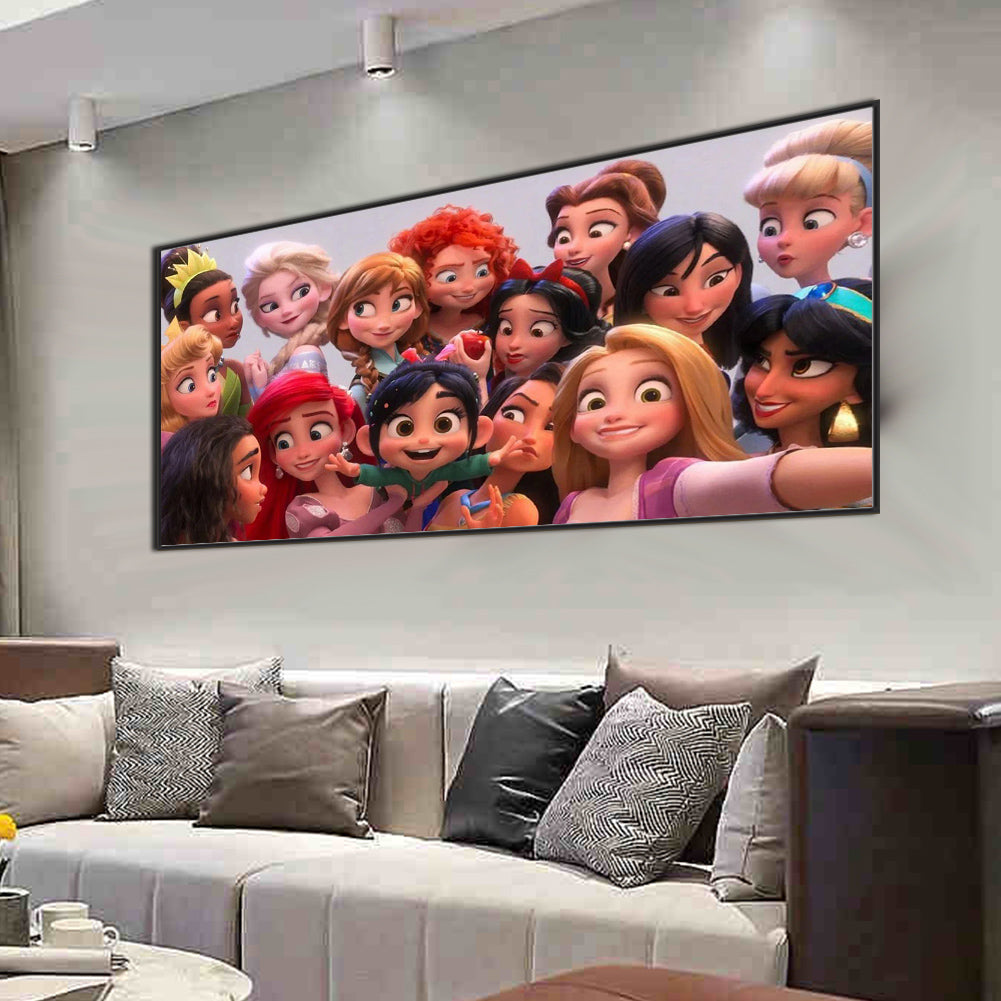 Disney Character Princess - Full Square Drill Diamond Painting 100*50CM