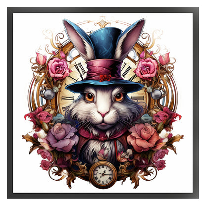 Alice Rabbit - 11CT Stamped Cross Stitch 50*50CM