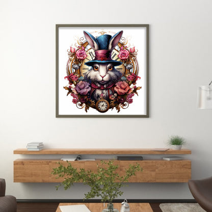 Alice Rabbit - 11CT Stamped Cross Stitch 50*50CM