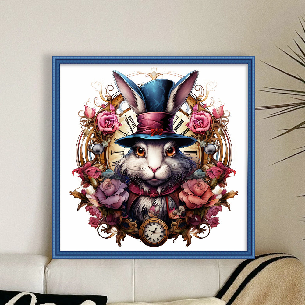 Alice Rabbit - 11CT Stamped Cross Stitch 50*50CM