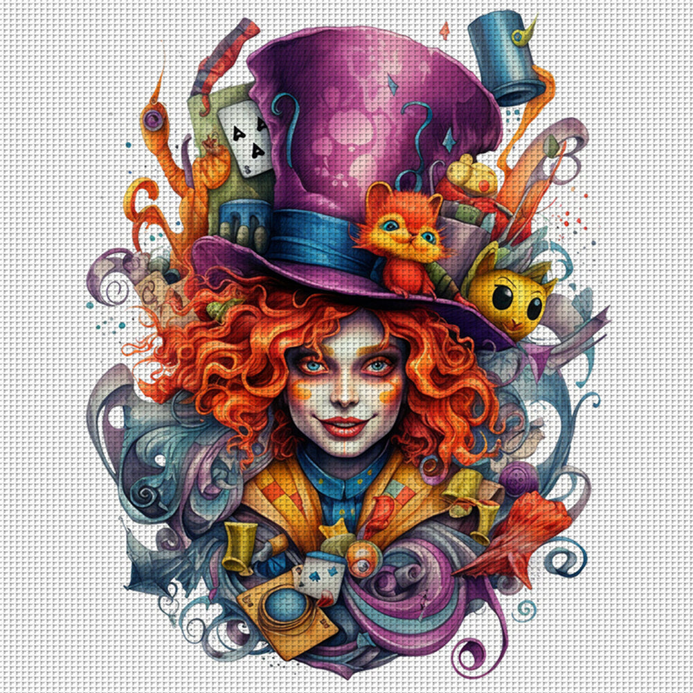 Alice - 11CT Stamped Cross Stitch 50*50CM