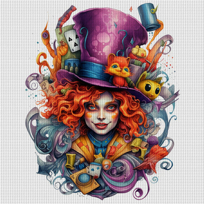 Alice - 11CT Stamped Cross Stitch 50*50CM