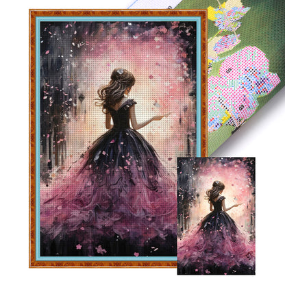 Girl - 11CT Stamped Cross Stitch 50*75CM