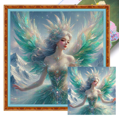 Angel Girl - 14CT Stamped Cross Stitch 45*45CM