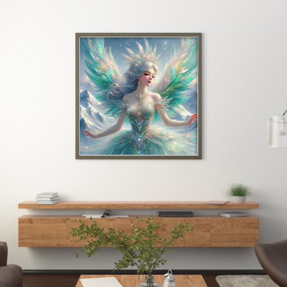 Angel Girl - 14CT Stamped Cross Stitch 45*45CM