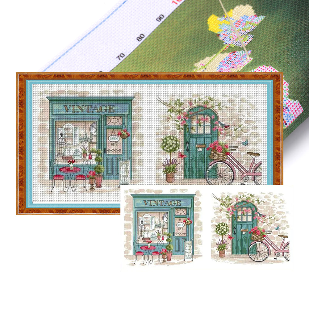 Afternoon In Provence - 14CT Stamped Cross Stitch 52*29CM(Joy Sunday)