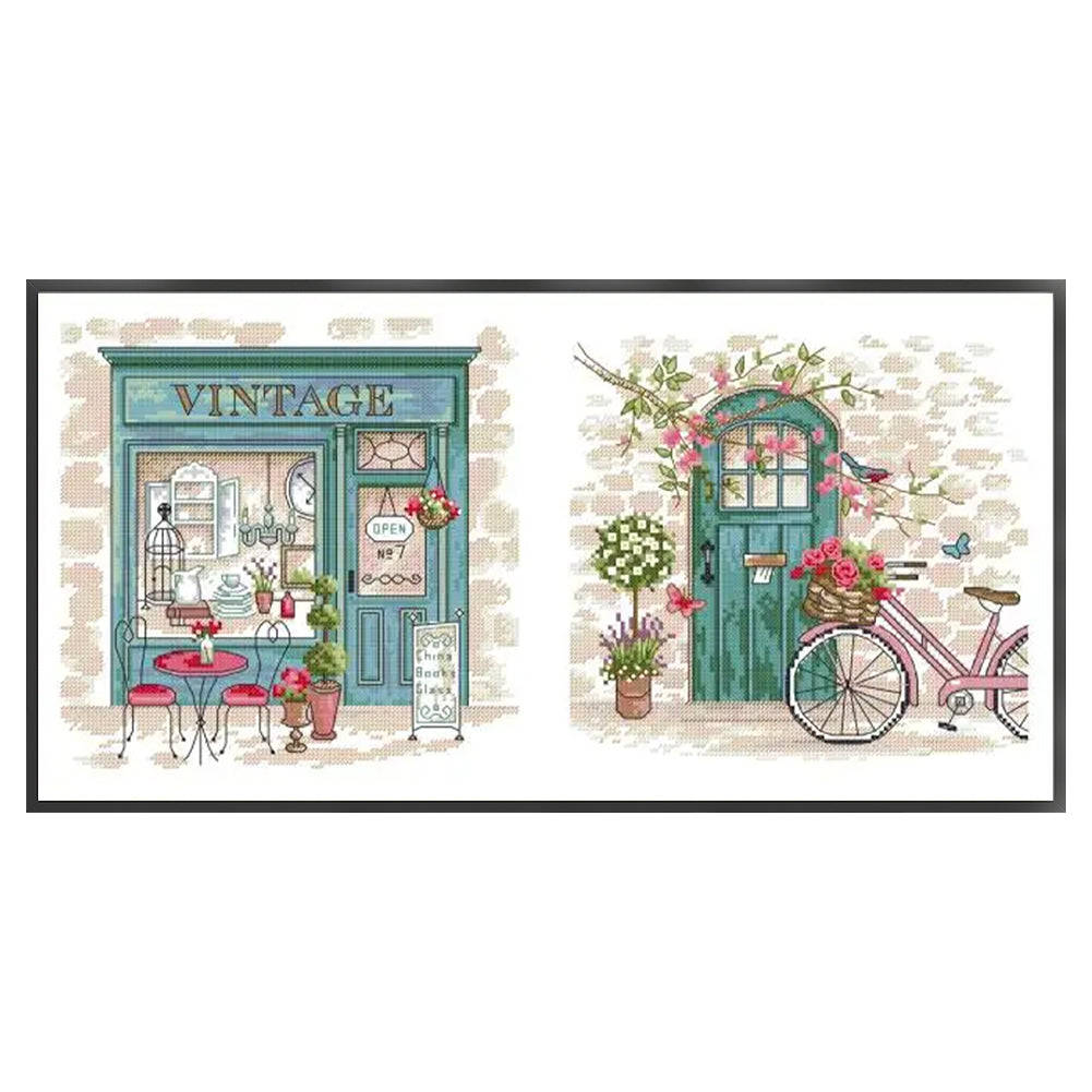 Afternoon In Provence - 14CT Stamped Cross Stitch 52*29CM(Joy Sunday)