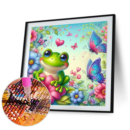 Flower Frog - Full Round Drill Diamond Painting 30*30CM