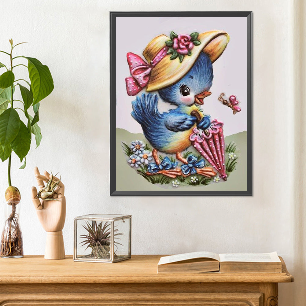 Little Red Duck - Full Round Drill Diamond Painting 30*40CM
