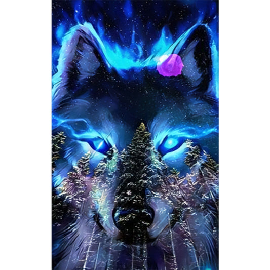Wolf - Full Round Drill Diamond Painting 30*50CM