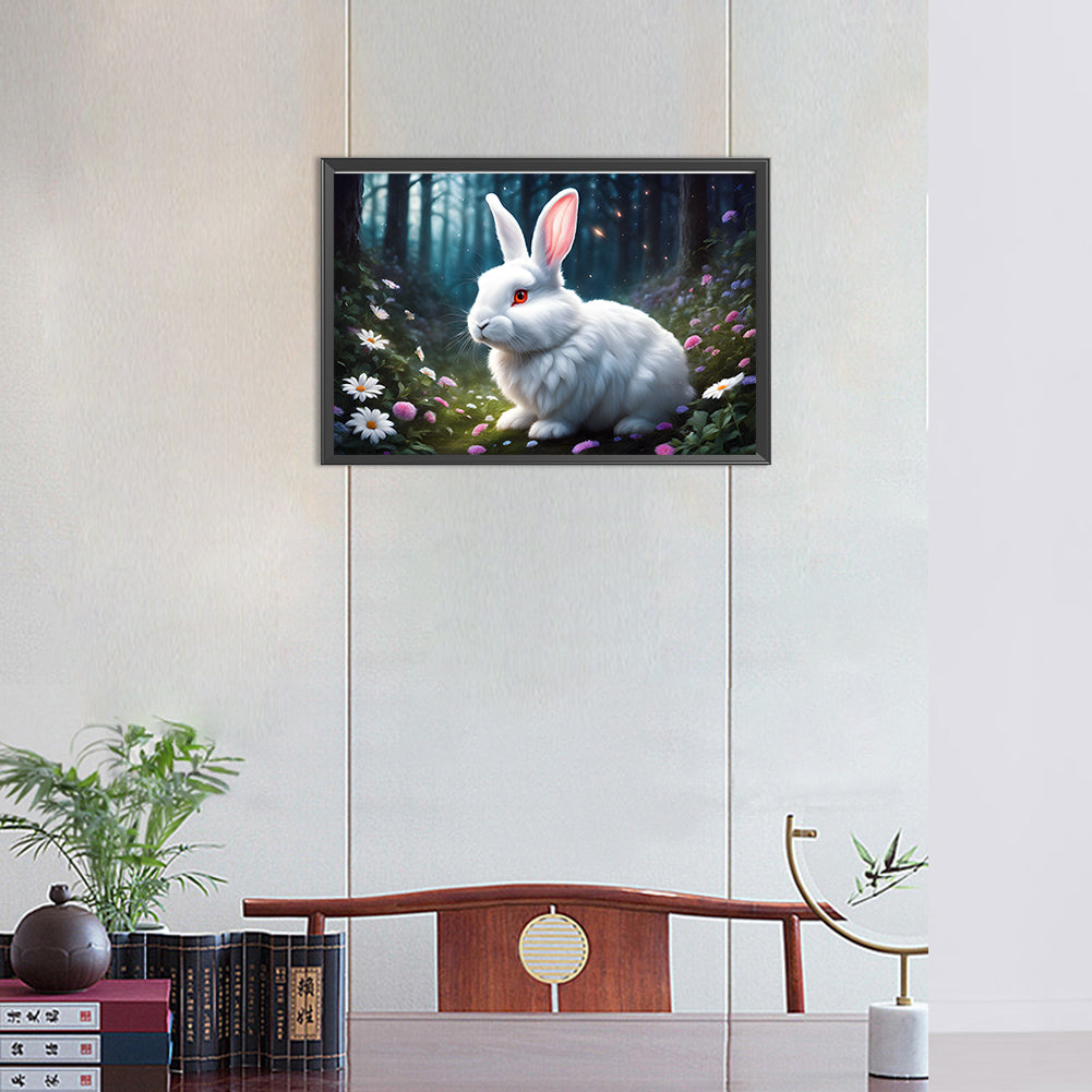 Rabbit - Full Round Drill Diamond Painting 45*30CM