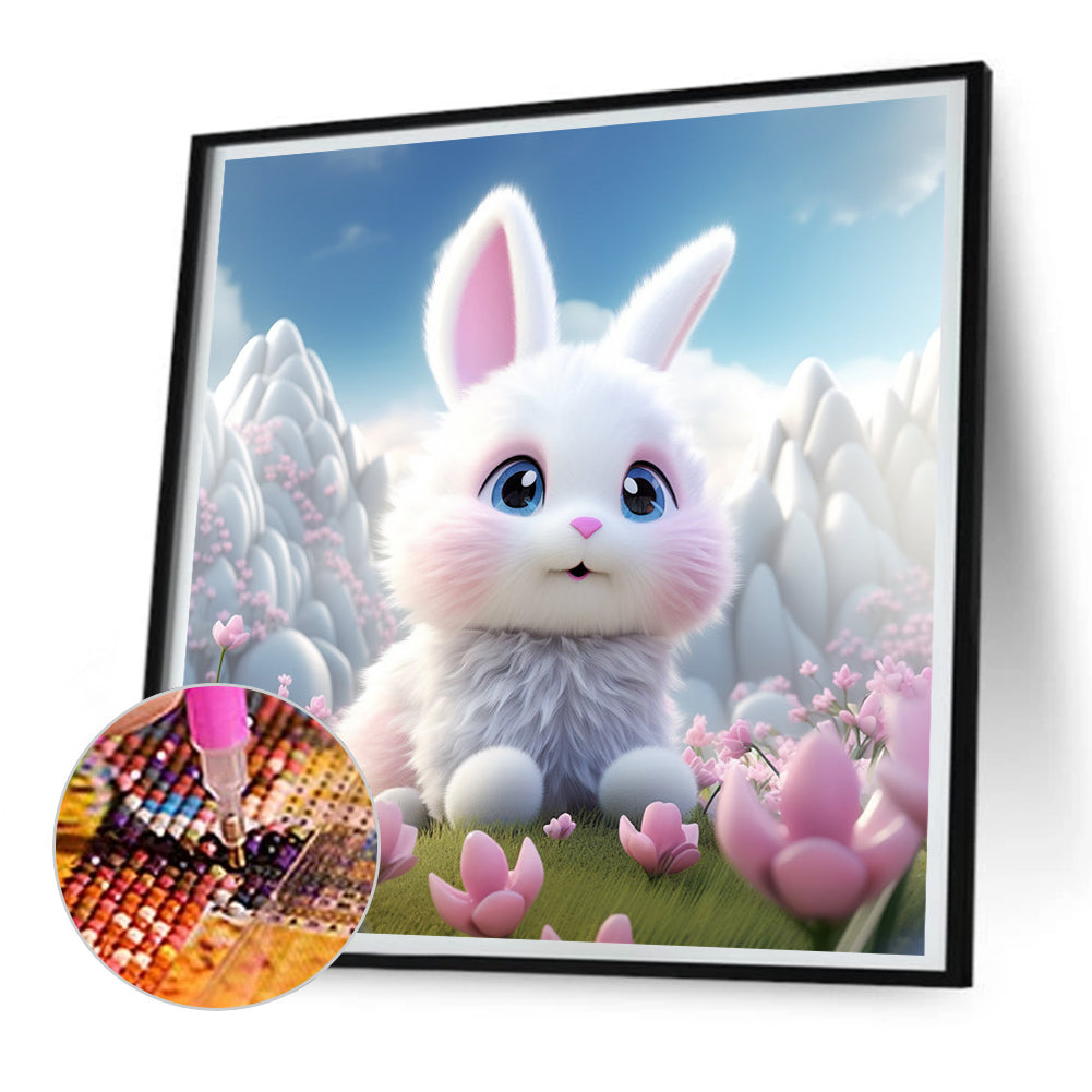 Rabbit - Full Round Drill Diamond Painting 30*30CM