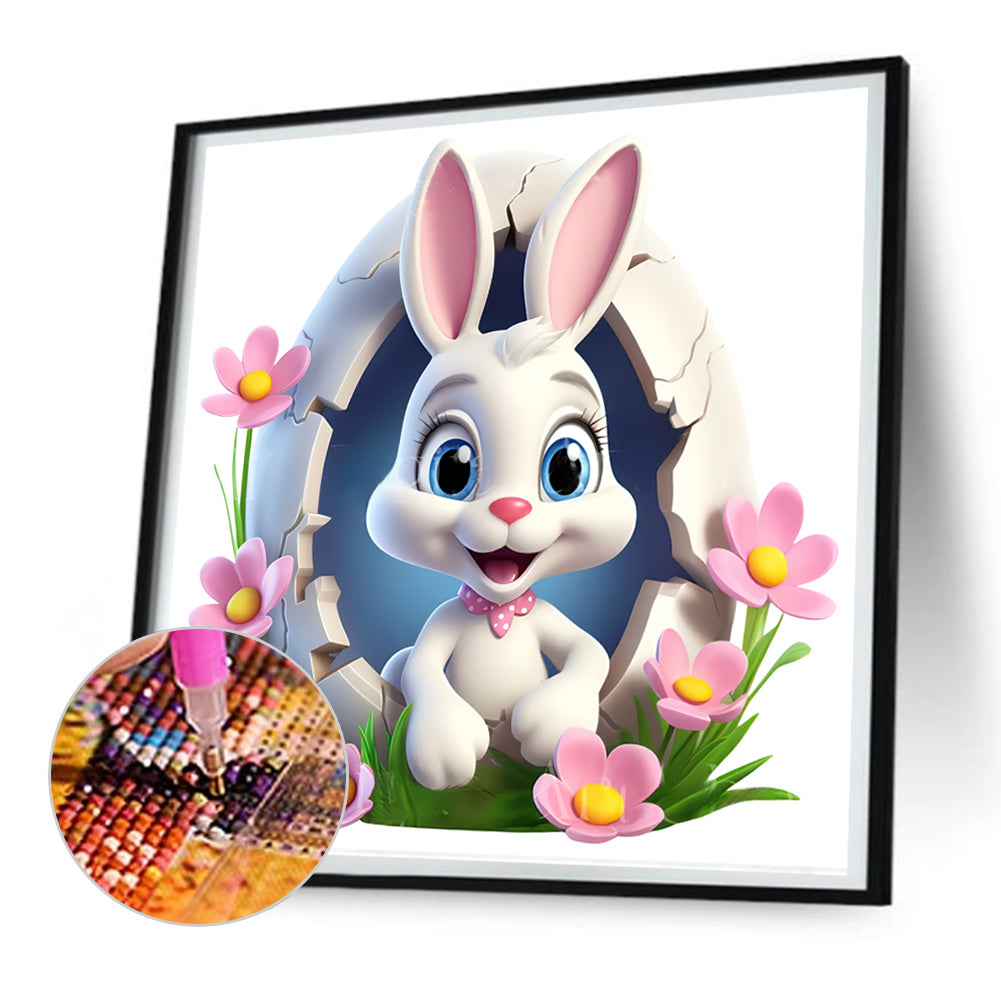 Rabbit - Full Round Drill Diamond Painting 30*30CM