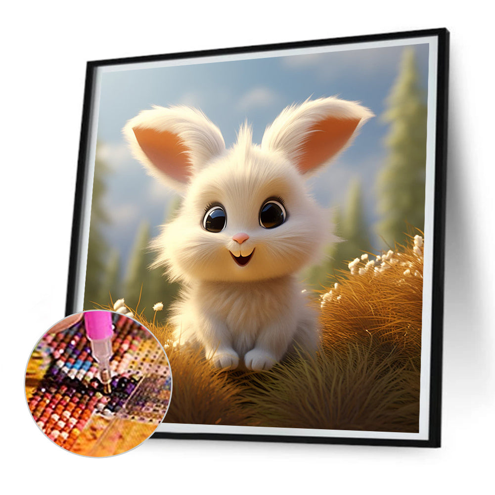 Rabbit - Full Round Drill Diamond Painting 30*30CM