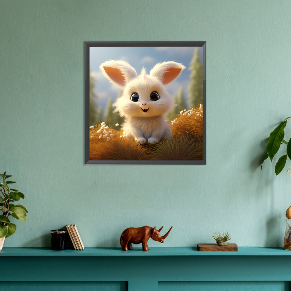 Rabbit - Full Round Drill Diamond Painting 30*30CM