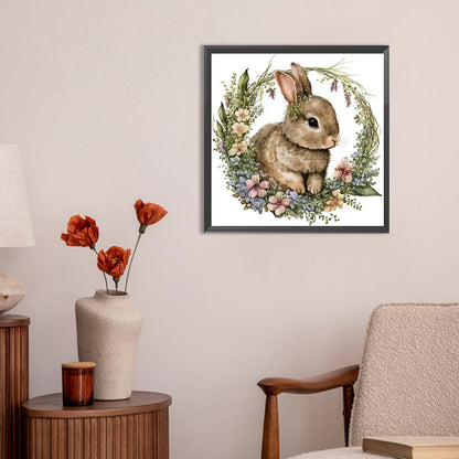 Rabbit - Full Round Drill Diamond Painting 30*30CM