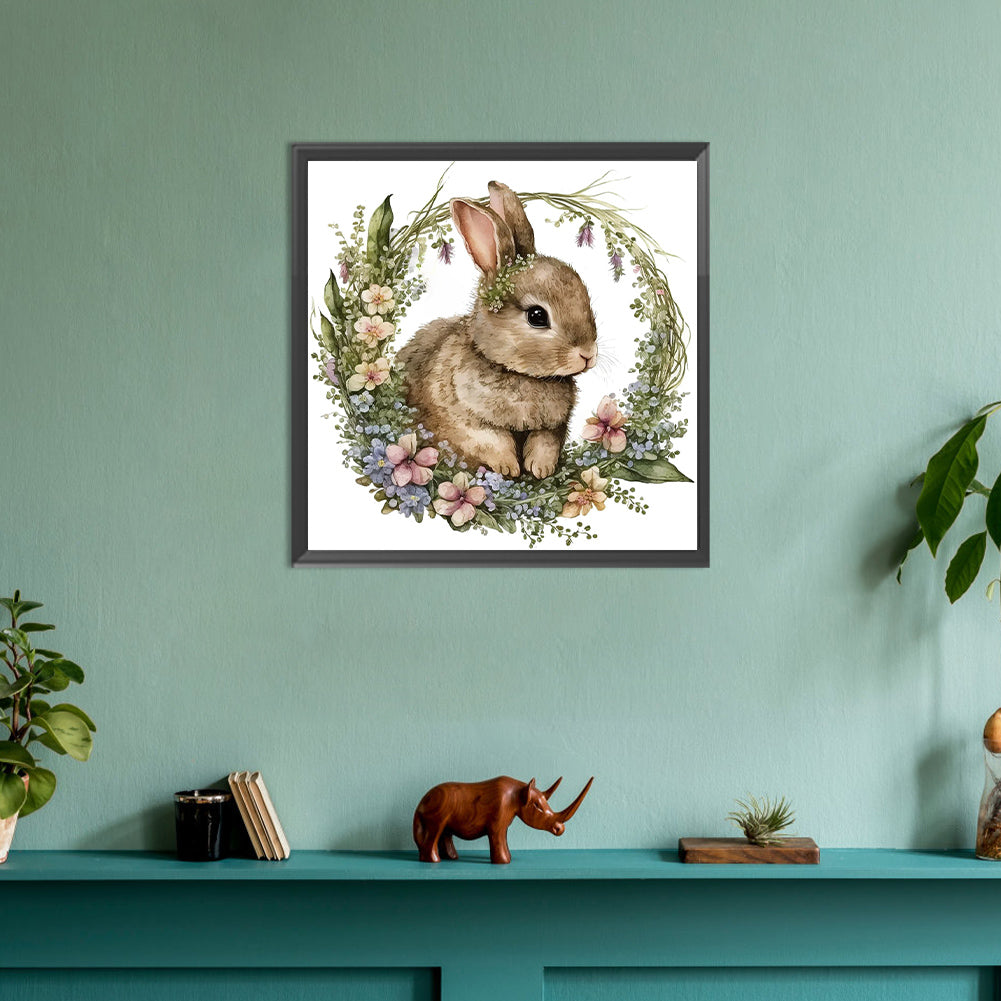 Rabbit - Full Round Drill Diamond Painting 30*30CM