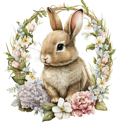 Rabbit - Full Round Drill Diamond Painting 30*30CM