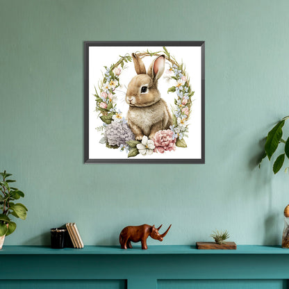 Rabbit - Full Round Drill Diamond Painting 30*30CM