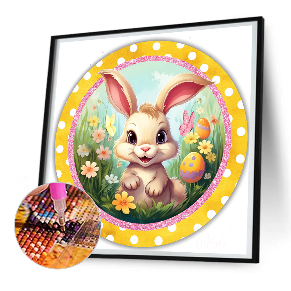 Rabbit - Full Round Drill Diamond Painting 30*30CM