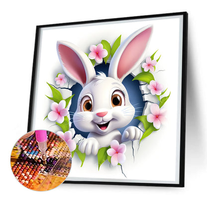 Rabbit - Full Round Drill Diamond Painting 30*30CM