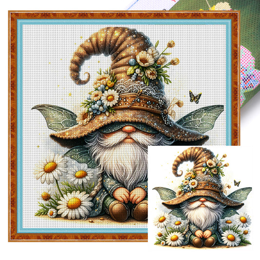 Dragonfly Goblin - 11CT Stamped Cross Stitch 45*45CM