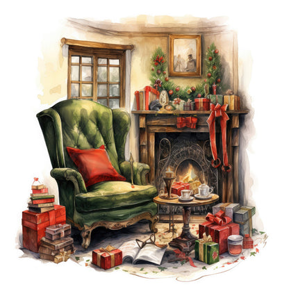 Indoor Sofa - Full Round Drill Diamond Painting 30*30CM