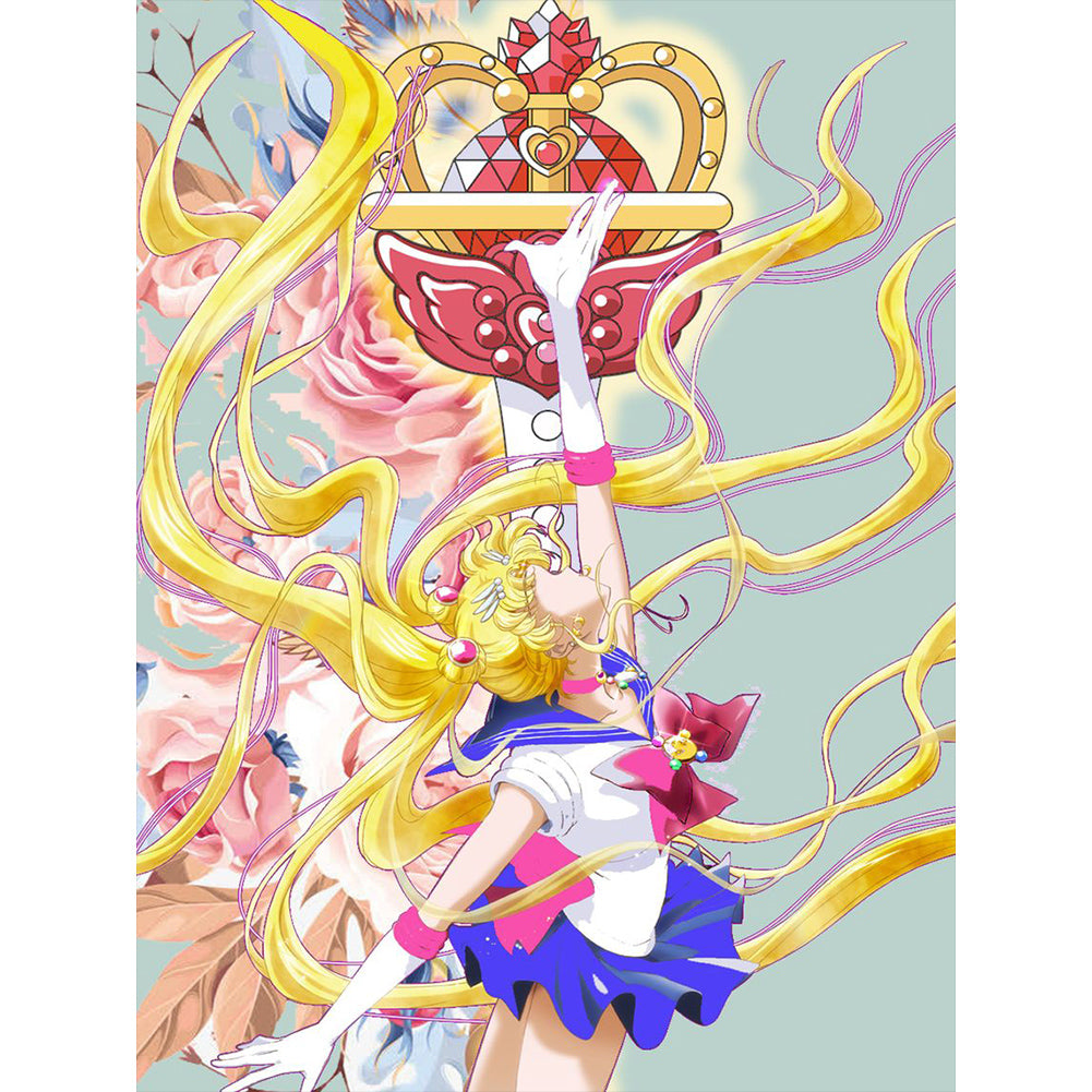 Sailor Moon - Full Round Drill Diamond Painting 30*40CM