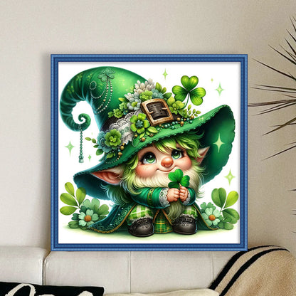 Four-Leaf Clover Spirit - 11CT Stamped Cross Stitch 45*45CM